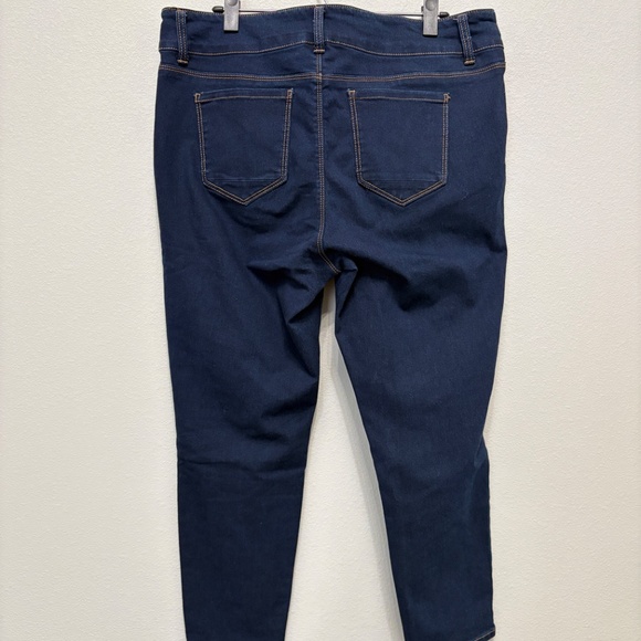 Workshop Republic Clothing Dark Crop Straight Jeans - 16W - Picture 3 of 6